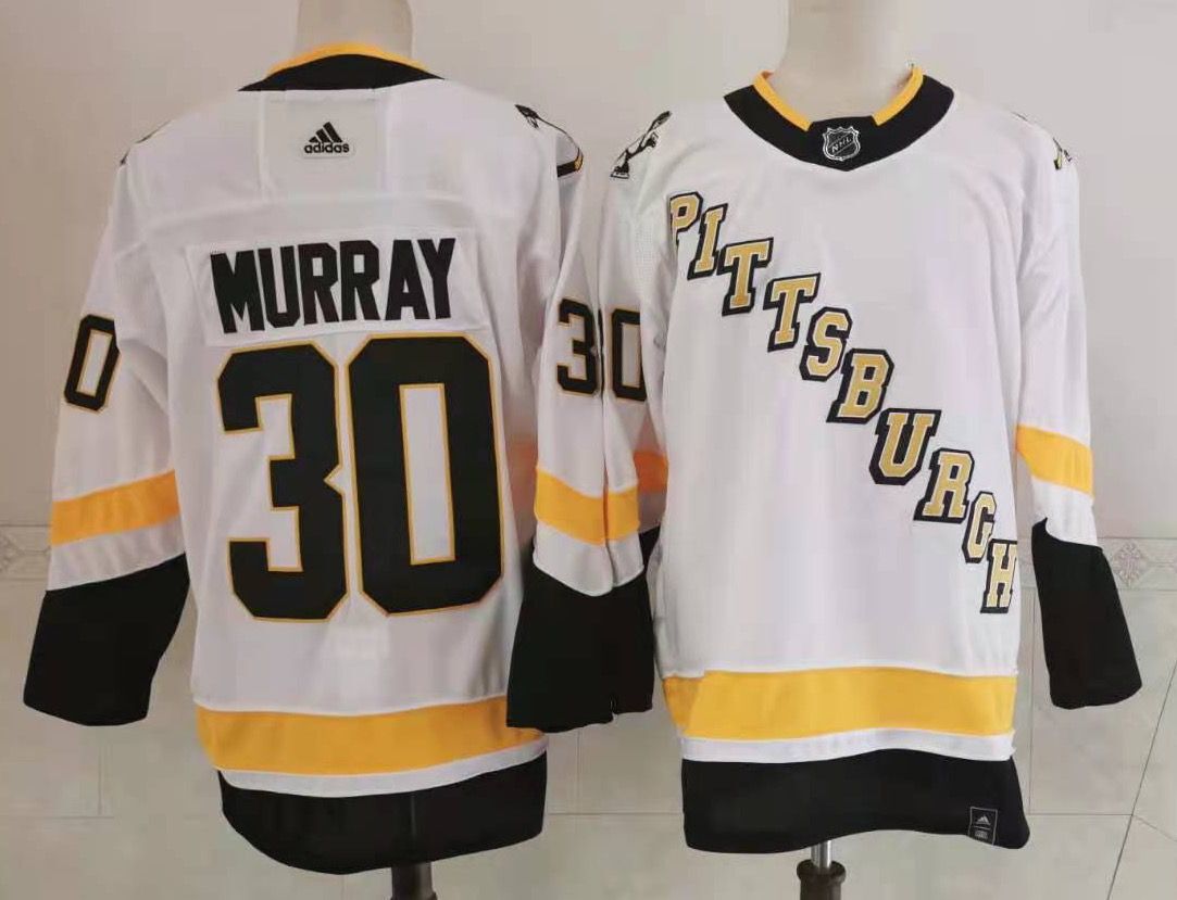 Men's Pittsburgh Penguins Matt Murray #30 White Jersey
